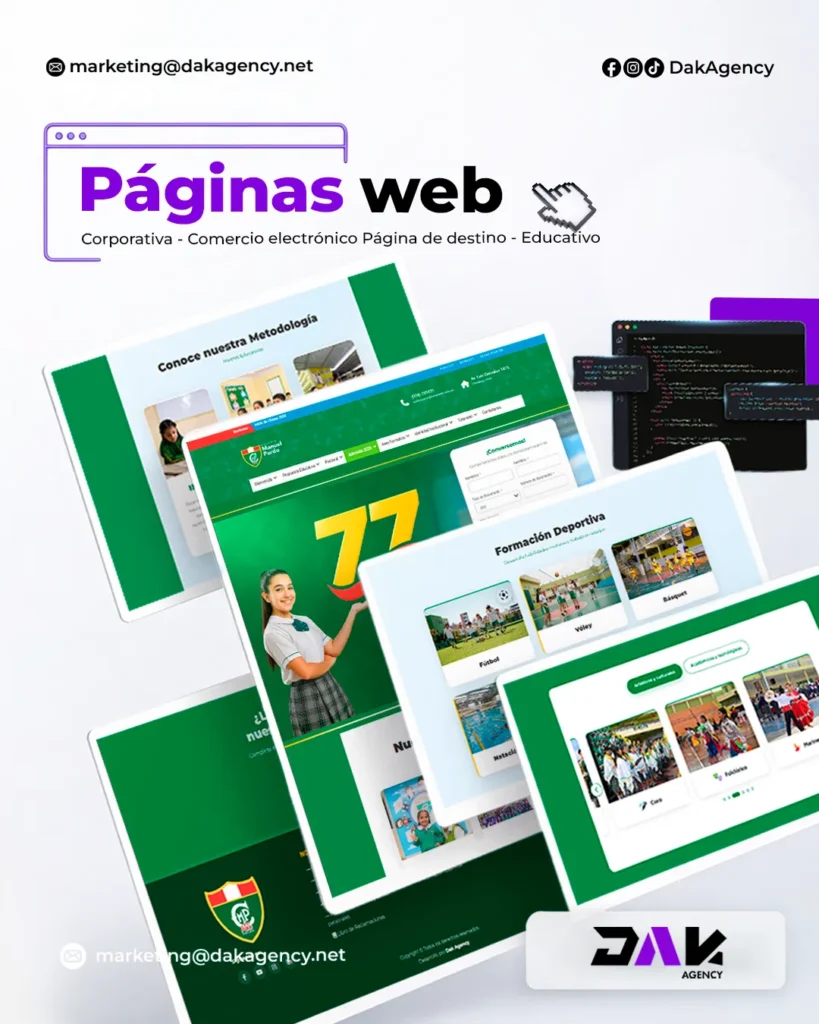 Empresario en Chiclayo revisando cuánto cuesta una página web profesional en su laptop