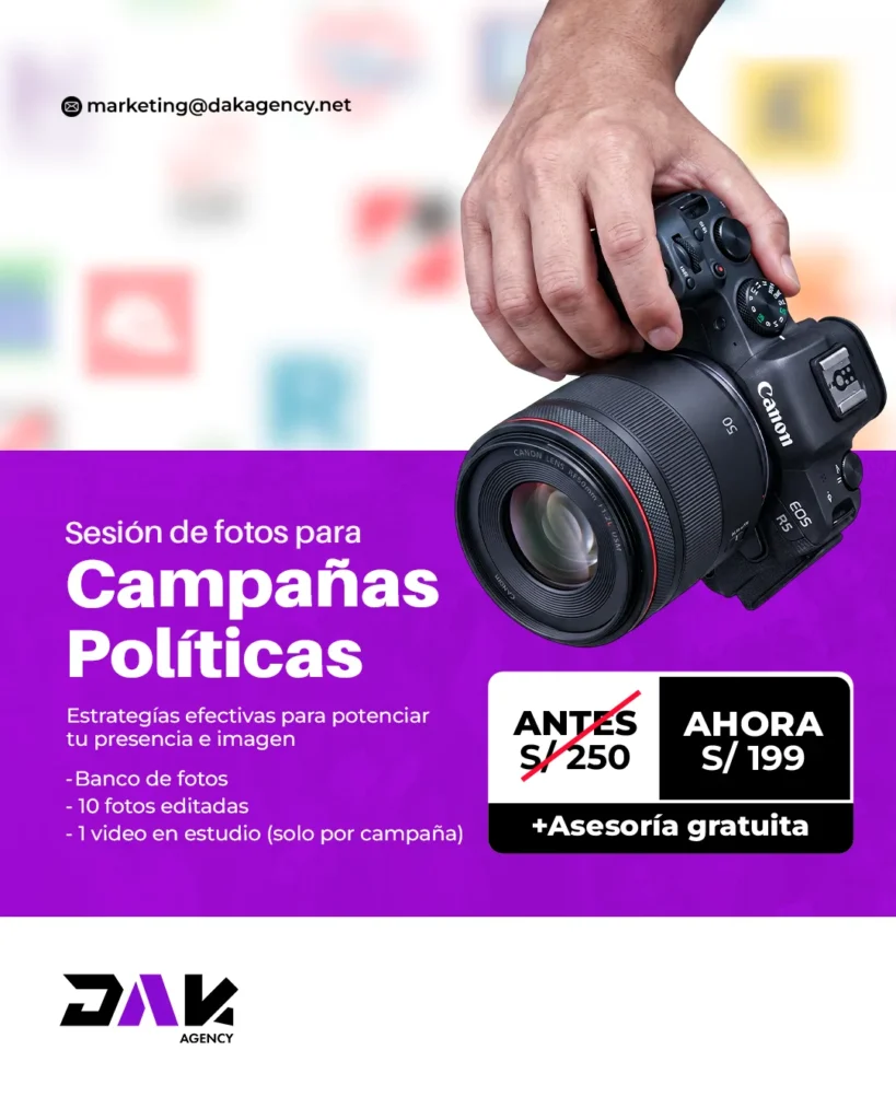 Sesion de fotos para campanas politicas en Chiclayo - DAK Agency