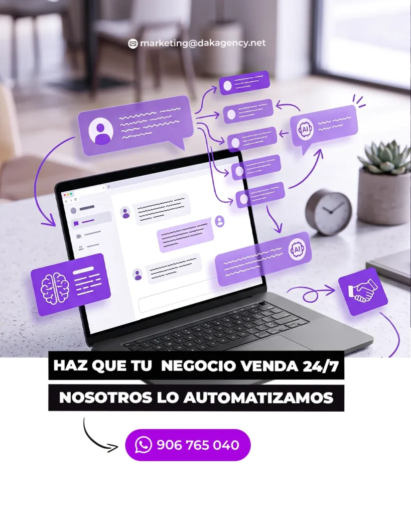 Mensajes de clientes organizados en un flujo automatizado hacia el cierre de venta - seguimiento de clientes potenciales - DAK Agency